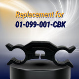3/8" x 50 FT Rubber Air Brake Hose with 10 PCS Hose Separators | Replacement Continental 9003006