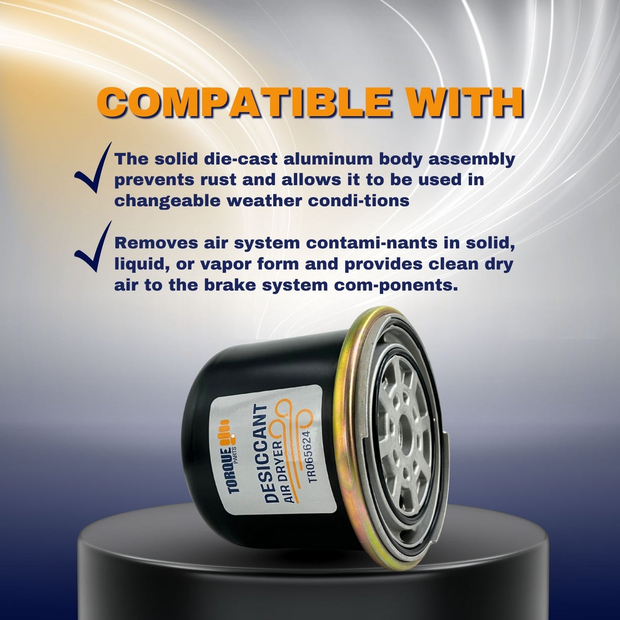 AD-IP Air Dryer Cartridge | Replacement Bendix 065624 Peterbilt ADC3000