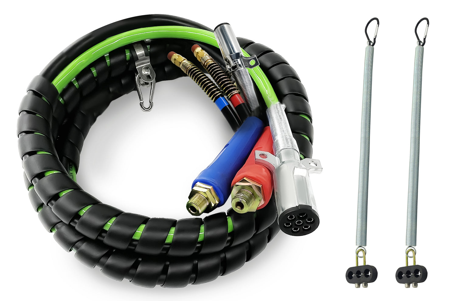 12ft 3-in-1 ABS & Air Power Line Hose Wrap for Semi Truck Trailer Tractor