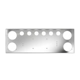 Stainless Steel Rear Center Tail Light Panel for Semi Trucks | Chrome Finish