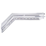 TORQUE Chrome Mud Flap Hanger Pair 45-Degree Angled 30 Inch