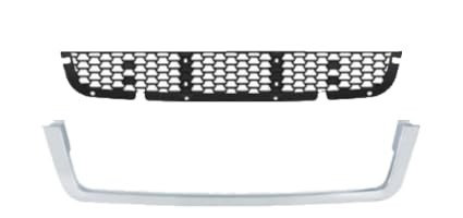 Complete Front Bumper for 2018+ Cascadia - Chrome - w/o Fog Light Hole