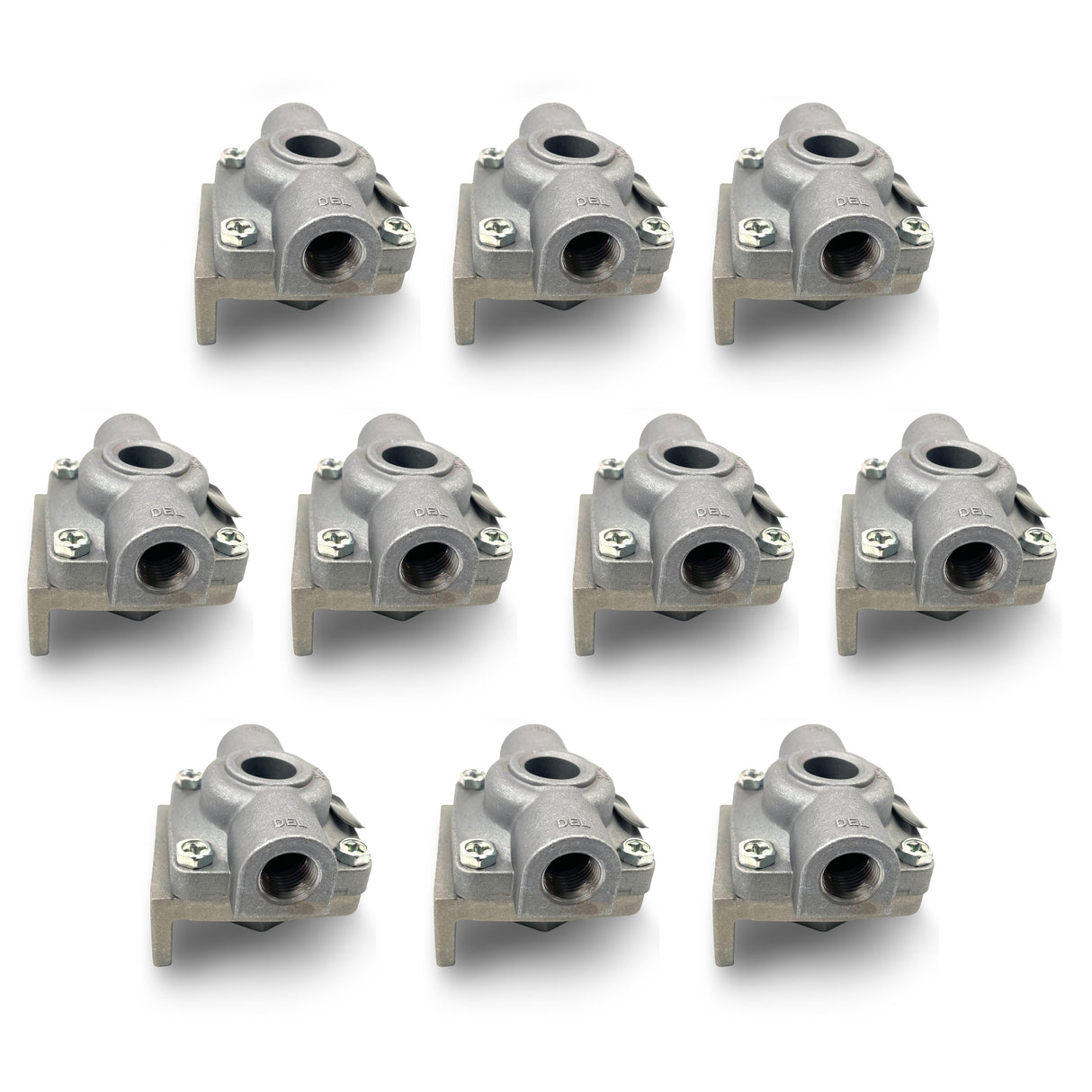 QR-1 Quick Release Trailer Valve for Semi Trucks | Replacement Midland KN32011 | 10 Pack