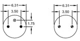 Double Convoluted Air Spring Bag (Replaces Goodyear 2B9-250)