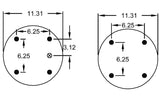 Double Convoluted Air Spring Bag (Replaces C-12514-014) 2Pcs