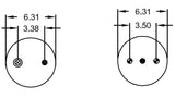 Double Convoluted Air Spring Bag (Replaces Rowe Truck ASC2500)