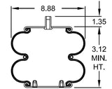 Double Convoluted Air Spring Bag (Replaces Firestone 7795)