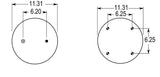 Triple Convoluted Air Spring Bag (Replaces Hendrickson 1346)