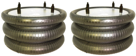 2 pack of TORQUE Triple Convoluted Air Spring Bag (Replaces Firestone 7800, Firestone: W01-358-7800, SAF Holland 570-07-800) (2 x TR7800) - AFTERMARKETUS Torque Convoluted Air Springs