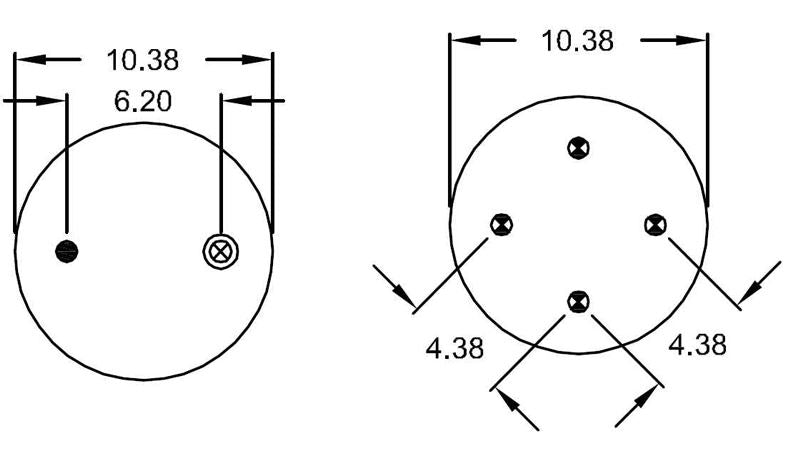 Triple Convoluted Air Spring Bag (Replaces Rowe Truck 0059)