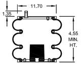 Triple Convoluted Air Spring Bag Replaces Hendrickson S-12405