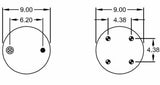 Triple Convoluted Air Spring Bag (Replaces Firestone 8033)