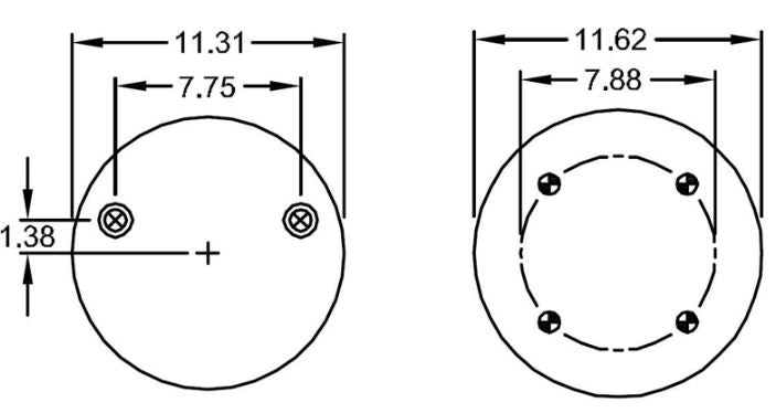 Trailer Air Spring Bag (Replaces Hendrickson S-4771, C-4771)