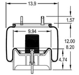 Trailer Air Spring Bag Replaces Hendrickson S-29892, C-29892