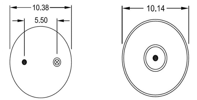 Trailer Air Spring Bag Replaces Hendrickson S-29892, C-29892