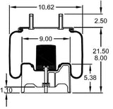 Air Spring Bag for Hendrickson (Replaces S-22948, C-22948) - AFTERMARKETUS Torque Reversible Sleeve Air Springs