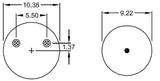 Air Spring Bag for Hendrickson (Replaces S-22948, C-22948) - AFTERMARKETUS Torque Reversible Sleeve Air Springs