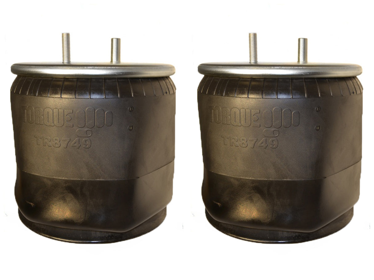 2 pack of TORQUE Trailer Air Spring Bag (Replaces Firestone 8749, Firestone W01-358-8749, Goodyear 1R13-153) (2 x TR8749) - AFTERMARKETUS Torque Reversible Sleeve Air Springs