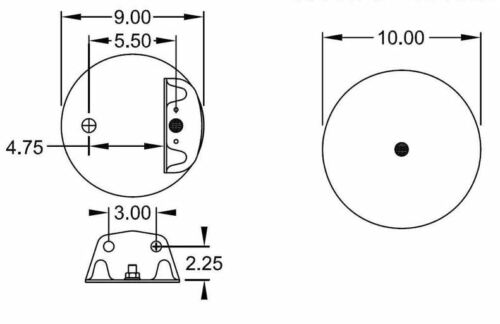 Air Spring Bag with Hardware Kit for Volvo Trucks - 2 Pieces