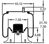 Air Spring Bag for Hendrickson Trailer Replaces Firestone 8944 - AFTERMARKETUS Torque Reversible Sleeve Air Springs