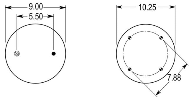 Trailer Air Spring Bag for Hendrickson (Replaces C-2066)