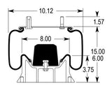 Air Spring Bag for Hendrickson (Replaces S-1245, C-1245) - AFTERMARKETUS Torque Reversible Sleeve Air Springs