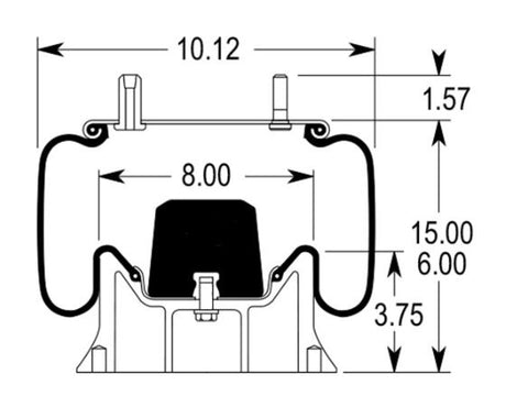 Air Spring Bag for Hendrickson (Replaces S-1245, C-1245) - AFTERMARKETUS Torque Reversible Sleeve Air Springs