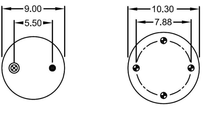 Trailer Air Spring Bag (Replaces Hendrickson S-6195, C-6195)