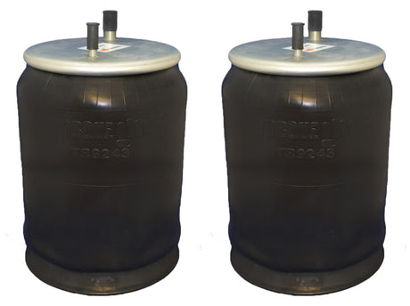 2 pack of TORQUE Trailer Air Spring Bag (Replaces Firestone 9243, Firestone W01-358-9243, Holland 905-57-112, Goodyear 1R12-480) (2 x TR9243) - AFTERMARKETUS Torque Reversible Sleeve Air Springs