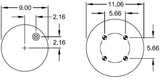 Trailer Air Spring Bag Replaces Hendrickson S-20413, C-20124