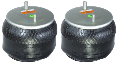 2 pack of TORQUE Trailer Air Spring Bag (Replaces Firestone 9307, Firestone W01-358-9307, Goodyear 1R12-095, Holland Neway 905-57-129) (2 x TR9307) - AFTERMARKETUS Torque Reversible Sleeve Air Springs