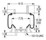 2 pack of TORQUE Air Spring Bag for Kenworth Trucks (Replaces Firestone 9422, Firestone W01-358-9422, Kenworth K303-15, Goodyear 1R11-028) (2 x TR9422) - AFTERMARKETUS Torque Reversible Sleeve Air Springs