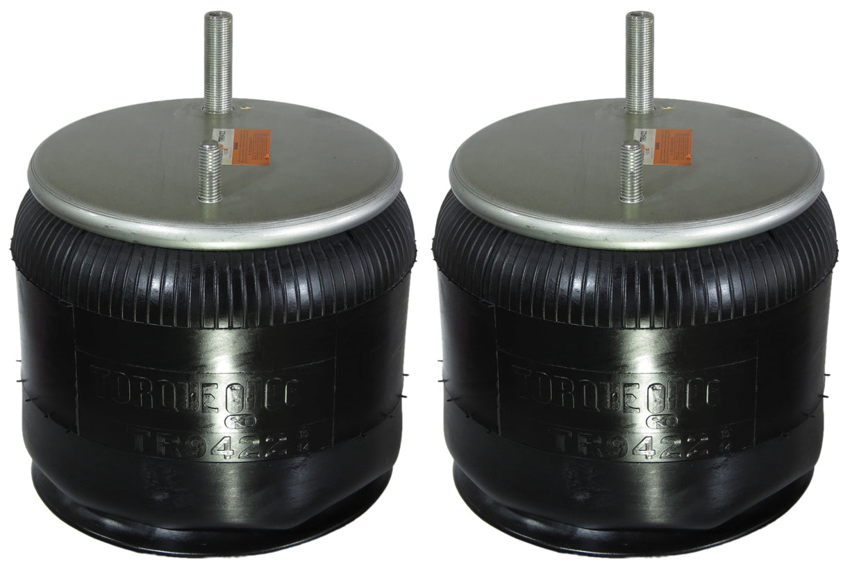 2 pack of TORQUE Air Spring Bag for Kenworth Trucks (Replaces Firestone 9422, Firestone W01-358-9422, Kenworth K303-15, Goodyear 1R11-028) (2 x TR9422) - AFTERMARKETUS Torque Reversible Sleeve Air Springs