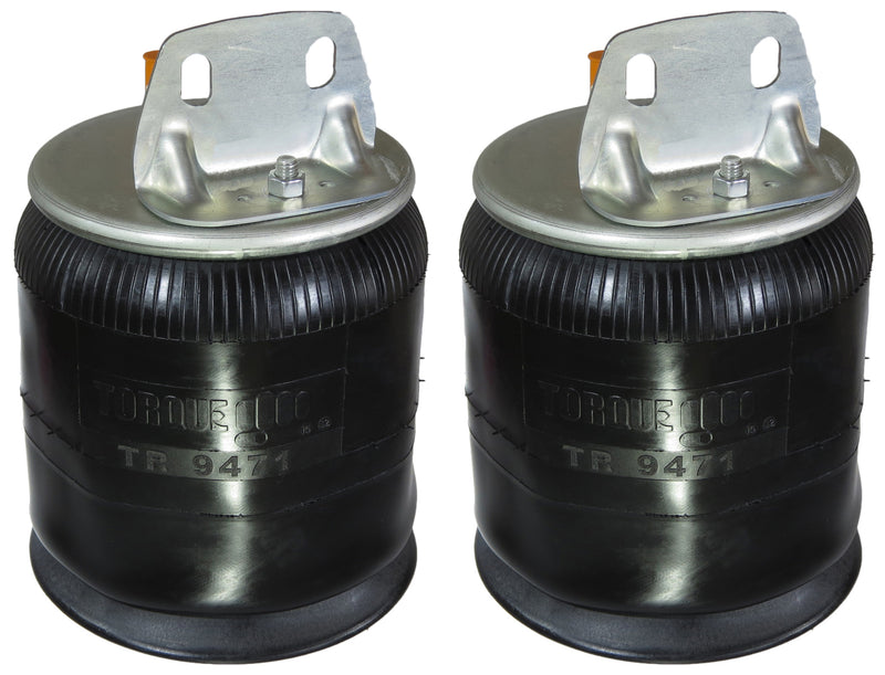 2 pack of TORQUE Trailer Air Spring Bag (Replaces Firestone 9471, Firestone W01-358-9471, SAF Holland 905-57-146, 905-57-182, Goodyear 1R12-485, 1R12-504) (2 x TR9471) - AFTERMARKETUS Torque Reversible Sleeve Air Springs