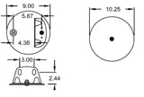 2 pack of TORQUE Trailer Air Spring Bag (Replaces Firestone 9471, Firestone W01-358-9471, SAF Holland 905-57-146, 905-57-182, Goodyear 1R12-485, 1R12-504) (2 x TR9471) - AFTERMARKETUS Torque Reversible Sleeve Air Springs