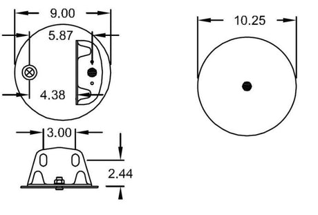 2 pack of TORQUE Trailer Air Spring Bag (Replaces Firestone 9471, Firestone W01-358-9471, SAF Holland 905-57-146, 905-57-182, Goodyear 1R12-485, 1R12-504) (2 x TR9471) - AFTERMARKETUS Torque Reversible Sleeve Air Springs