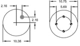 Trailer Air Spring Bag Replaces Hendrickson S-20127, C-20414