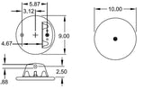 Trailer Air Spring Bag Replaces Hendrickson 60271-2, 60271-1