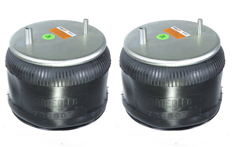 2 pack of TORQUE Trailer Air Spring Bag (Replaces Firestone 9807, Firestone W01-358-9807, Goodyear 1R12-1047) (2 x TR9807) - AFTERMARKETUS Torque Reversible Sleeve Air Springs