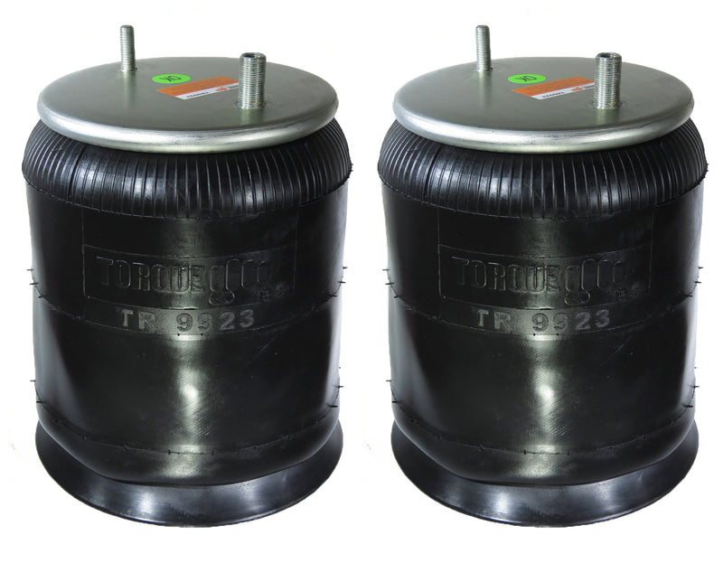 2 pack of TORQUE Trailer Air Spring Bag (Replaces Firestone 9923, Firestone W01-358-9923, Goodyear 1R12-481, SAF Holland 905-57-118) (2 x TR9923) - AFTERMARKETUS Torque Reversible Sleeve Air Springs