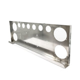 Stainless Steel Rear Center Tail Light Panel for Semi Trucks | Chrome Finish