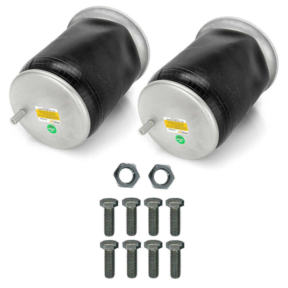 Trailer Air Spring Bag w/ Hardware Kit - Replaces Firestone 9265, Hendrickson S-20124 Aftermarketus Reversible Sleeve Air Springs