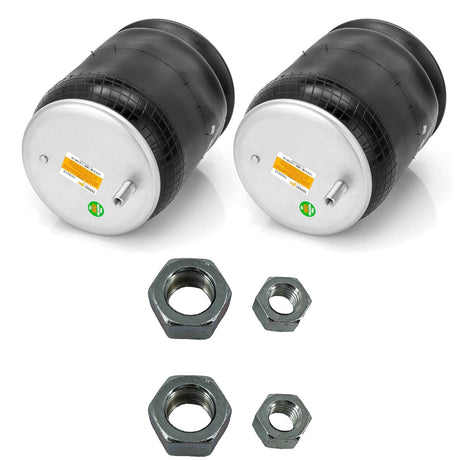 Trailer Air Spring Bag w/ Hardware Kit Replaces W01-358-9935 - 2 Pack Aftermarketus Reversible Sleeve Air Springs
