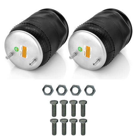 Trailer Air Spring Bag w/ Hardware Kit - Replaces Firestone 9974, Holland 90557332 - 2 Pack Aftermarketus Reversible Sleeve Air Springs