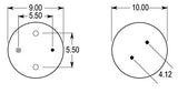 Air Spring Bag for Navistar Trucks | Replacement Firestone 9213 Navistar 501559C-1 | 2 Pack