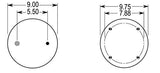 Air Spring Bag for Hendrickson | Replacement Firestone 9105, Hendrickson C-1245 | 2 Pack