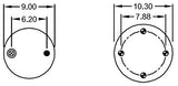 Air Spring Bag for Navistar Trucks | Replacement Firestone 9394 Navistar 1681579C1 | 2 Pack