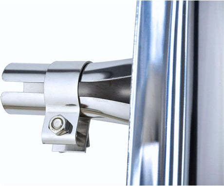 Quarter Fender For Semi Trucks 24x34 Inch | Tube Bracket | Stainless Steel | Pair