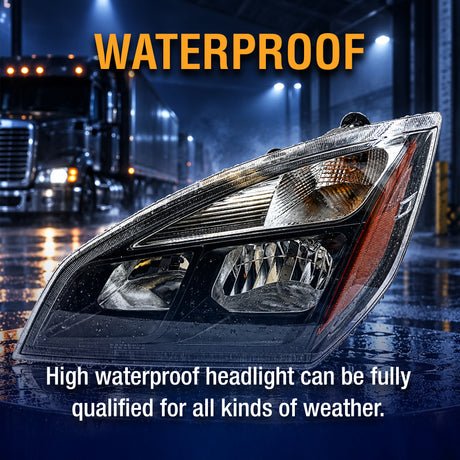 Halogen Headlight for 2018-2024 Freightliner Cascadia | Replacement Freightliner A6601405002 | Left