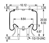 Air Spring Bag for Navistar Trucks | Replacement Firestone 9213 Navistar 501559C-1 | 2 Pack